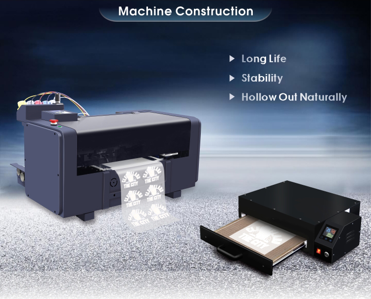 Cheapest DTF Pet Film Printer With Shaking Powder Dryer Machine All-In-One Machine